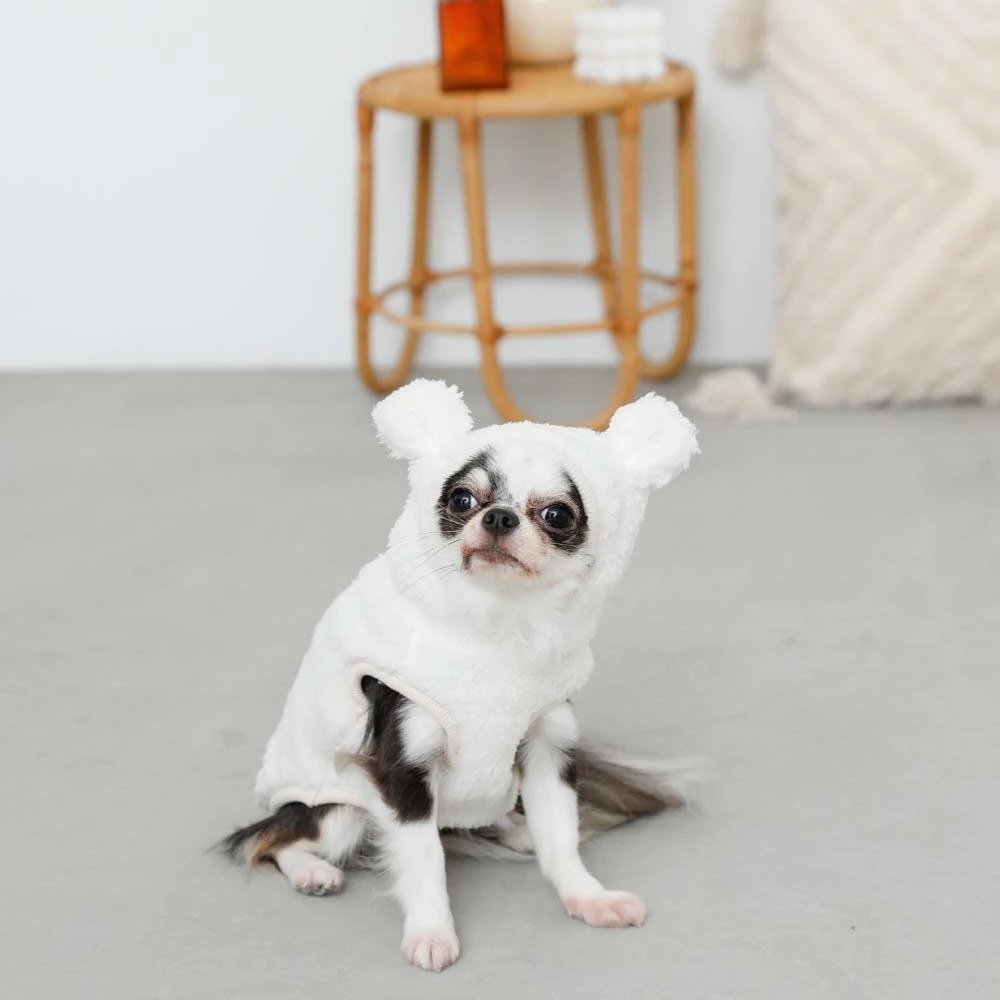 Wholesale 🥰 Mon Cheri Kuma Bear Fleece Hoodie Ivory Wear 👍 9 Mon Cheri Kuma Bear Fleece Hoodie Ivory Wear