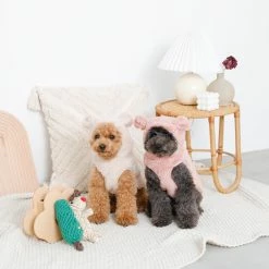 Mon Cheri Kuma Bear Fleece Hoodie Pink