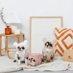 Mon Cheri Kuma Bear Fleece Hoodie Pink