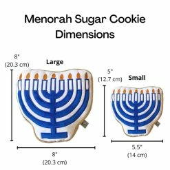 Midlee Hanukkah Menorah Sugar Cookie Toy