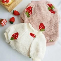 NK Pup Strawberry Fleece Pink New