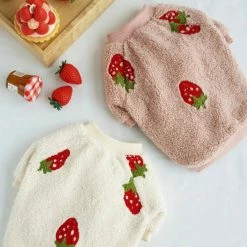 NK Pup Strawberry Fleece Pink New