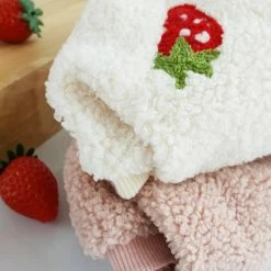 NK Pup Strawberry Fleece Pink New