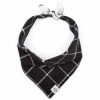 Best Sale 😀 The Foggy 🐕 Dog Windowpane Check Black 🐕 Dog Bandana Bandanas And Scarves 😉 2 The Foggy Dog Windowpane Check Black Dog Bandana Bandanas And Scarves
